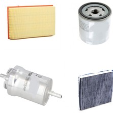 Sardes Filtre Seti Skoda Fabia 1.4 16V Benzinli 2000-2008 4lü Hava + Yağ F. + Yakıt + Polen