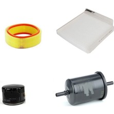 Sardes Filtre Seti Dacia Logan - Sandero 1.4 2005-2011  4lü Hava + Yağ F. + Yakıt + Polen