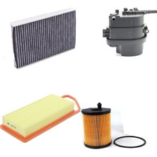 Sardes Filtre Seti Peugeot 307 1.4 Hdi Dizel 4lü Hava + Yağ F. + Yakıt + Polen