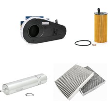 Sardes Filtre Seti Bmw 5 Serisi F10 520 D Dizel 2011-2016 4lü Hava + Yağ F. + Yakıt + Polen