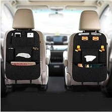 SHC4200 Ankawood Araba Koltuk Arkası Organizer Çanta Siyah Araç Içi Eşya Düzenleyici