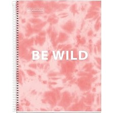SHC4200 Mr Defter-Nb A5 120 Kareli 90GR Batık Pembe Spiralli
