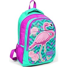 SHC4200 Coral High Renkli Flamingo Sırt Çanta 14382