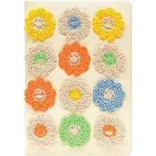 SHC4200 Mynote A5 Çiçek Nakışlı Defter Krem 80 Yp Küçük Çiçek