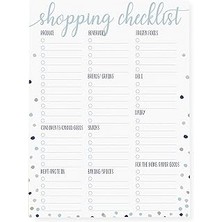 SHC4200 Graphique Büyük Mıknatıslı Not Defteri, Alışveriş Listesi, 150 Yaprak, 15,24 cm x 20,32 cm