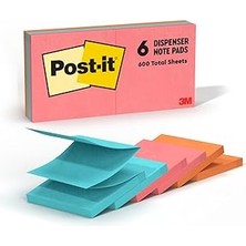 SHC4200 Post-It Pop-Up Notlar, 7,6 x 7,6 Cm, 6 Blok, Amerika'n N #1 Favorite Sticky Notes, Cape Town C