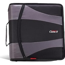 SHC4200 Case-It The Dual 2.0 Fermuarlı Bağlayıcı Sırt Çantası - Iki 2 Inç D Halkalı - 5 Konu Dosya Klasörü