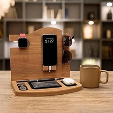 SHC4200 Pratikoutdoor Düzenleyici Organizer, Ahşap Masaüstü Çok Amaçlı Organizer