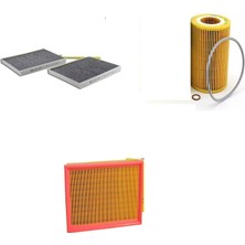 Sardes Filtre Seti Bmw E39 520 I Benzin 2000-2004 3lü Hava + Yağ F. + Polen