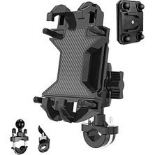 SHC4200 Apera GA34 Motosiklet Bisiklet Telefon Tutucu Ister Ayna Ister Gidon Tuttur Ikisi Bir Arada Emi