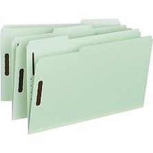 SHC4200 Smead% 100 Geri Dönüşümlü Baskı Panosu Bağlantı Elemanı Dosya Klasörü, 2 Bağlantı Elemanı, 1/3 Kesi