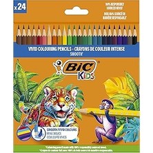 SHC4200 Bic Smooth Ahşap Kuru Boya Kalemi 24 Renk, Ahşap Kuru Boya,altıgen Gövde, 5 Yaş Üzeri Için Ideal, C