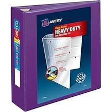 SHC4200 Avery Heavy-Duty View 3 Halkalı Klasör, 3 Inç One Touch Ezd Halkalar, 1 Lila Ciltleme (79810)
