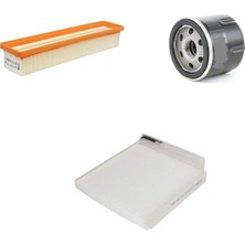 Sardes Filtre Seti Renault Clio Iıı 1.2 Benzinli 2006-2012 3lü Hava + Yağ F. + Polen