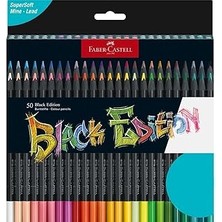 SHC4200 Faber-Castell 116450 - Renkli Kalemler Blackwood, Black Edition, 50'li Kutu, Parlak Renkler, Y
