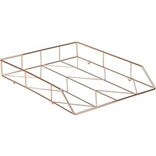 SHC4200 U Brands Ofis Aksesuarı, Metal Tellerden Evrak Rafı Bakır