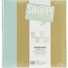 SHC4200 Simple Stories 10734 Snap Binder 6 x 8 Robins Ei, Robin's Egg, Tek Beden