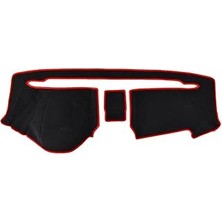 SHC4200 Torpido Koruma Halısı Siyah Kenar Renk Kırmızı Fiat Fiorino 2007-2020 ile Uyumlu