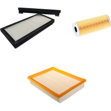 Sardes Filtre Seti Mercedes E Serisi W210 E 200 Kompressör 1999-2002 Benzinli 3lü Hava + Yağ F. + Polen