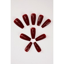 Pop Beauty Takma Tırnak Seti 28 Adet Zararsız Yapıştırıcı ile Parlak Tırnaklar