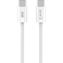 Zore Vol Serisi Type-C To Type-C Pd Şarj ve Data Kablosu 65W 3A 1 Metre