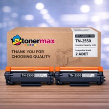 tonermax Brother TN-2550 Muadil Toner 2'li Paket / HL-L2461DN / MFC-L2806DW / MFC-L2861DW / MFC-L2886DW