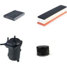 Sardes Filtre Seti Renault Clio Iı 1.5 Dci 2001-2006 Dizel 4lü Hava + Yağ F. + Yakıt + Polen