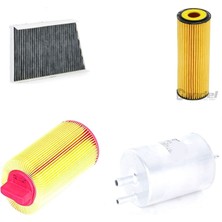 Sardes Filtre Seti Mercedes C Serisi W203 C 180 Kompressor 2001-2007 Benzinli 4lü Hava + Yağ F. + Yakıt + Polen