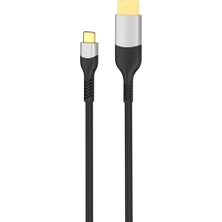 Zore QG08 8k 60 Hz Görüntü Kalitesi Type-C To Display Port Kablo 1.8m