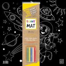 Wovna Funny Mat Black Uzay (Tebeşirli)