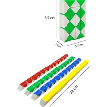 Feyza Design Renkli Yılan Zeka Küpü - Eğitici Oyuncak 6+ Yaş