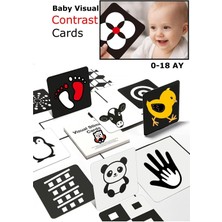 Feyza Design Yüksek Kontrastlı Bebek Görsel Kartları (0-18 Ay)