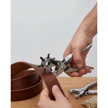 Senson 2li Kemer Delme Aparatı Deri Delik Açma Pensesi Çok Amaçlı Kullanım - Lisinya