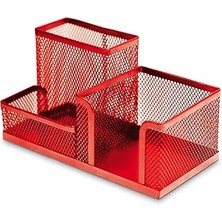 SHC4200 Mas Perfore Desk Organizer, Kırmızı