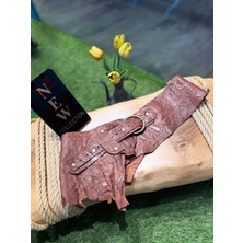 Yılday Gür Butik Aldeburgh Luxe El Yapımı Deri Kemer - Standart Beden