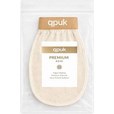 qpuK Premium Kese %100 Floş Ipek Banyo & Duş Peeling Eldiveni Normal Ciltler İçin Uzun Ömürlü Kullanım