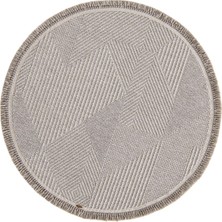 Has 1950 Venti 191456 Gri Daire - Gri Yuvarlak Halı ile Modern Antre Dekoru