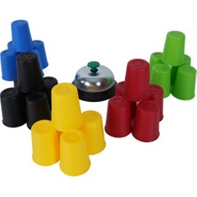 Feyza Design Renkli Bardak Eşleştirme Kutu Oyunu - 1-2 Kişi, 2+ Yaş