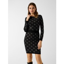Guess W6RR66Z3JD2 Ls Cn Rhinestones 4g Kadın Kazak