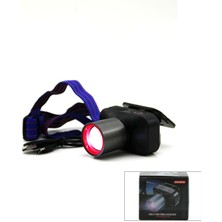 Şarjli 30W Kafa Lambasi Fener 1 LED USB - Type-C Kademe Işik Ayari - Flaşör (5446)