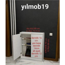 Boru Gizleme Dolabı 80*90 Beyaz