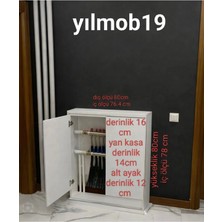 Boru Gizleme Dolabı 80*80 Beyaz