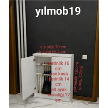 Boru Gizleme Dolabı 70*130 Beyaz