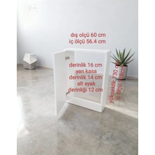 Boru Gizleme Dolabı 60*130 Beyaz