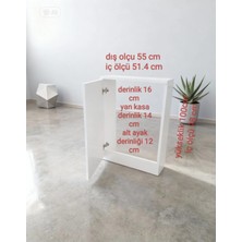Boru Gizleme Dolabı 55*100 Beyaz