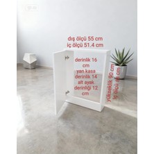 Boru Gizleme Dolabı 55*90 Beyaz