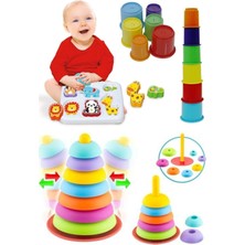 Feyza Design Sevimli Hayvanlar ve Sallanan Halkalar Eğitici Set
