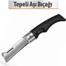 Badem10 Denizli Aşı Bıçağı Bağ Bıçağı Çakısı Dövme Çelik Bıçak 19.5 cm