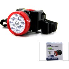 Şarjli 2W Kafa Lambasi Fener 6 LED Fi̇ş Şarjli Kademe Işik Ayari (5446)