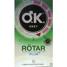 Ok Okey Rötar Plus 10'lu Prezervatif 4 Dakika Ekstra Performans ile Güvenli Kullanım